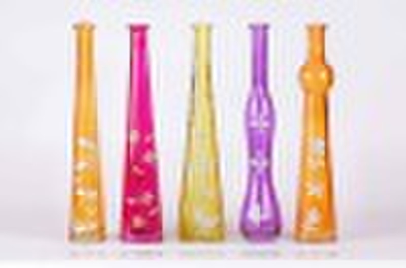 colorful glass vase