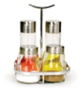 5pcs Oil & Vinegar, Pfeffer & Salz Glass C