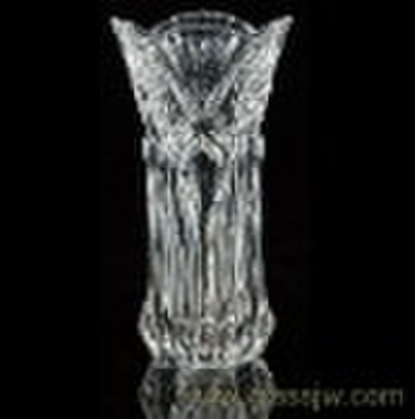 clear glass vase ground glass vase