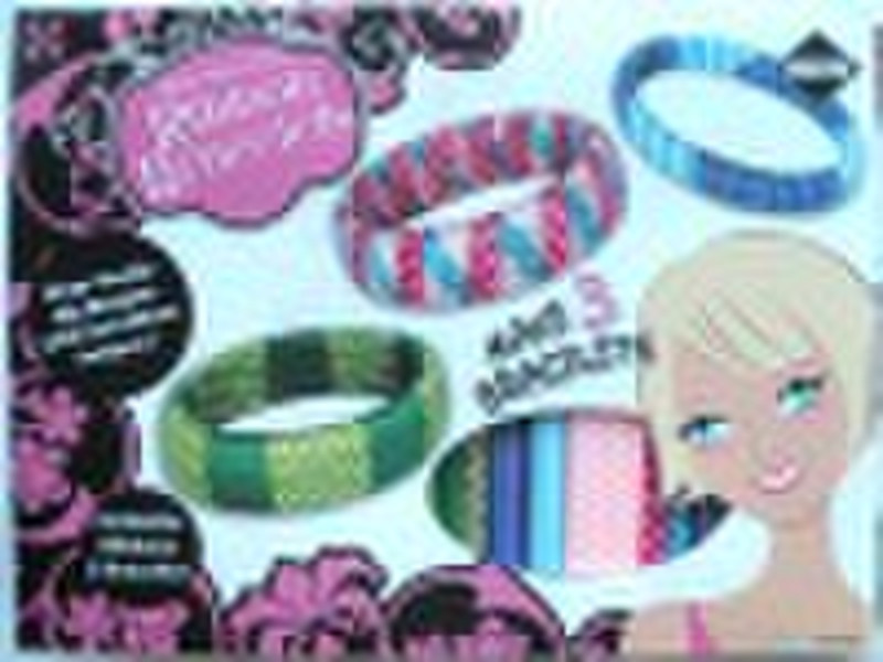 create your own ribbon bracelets set