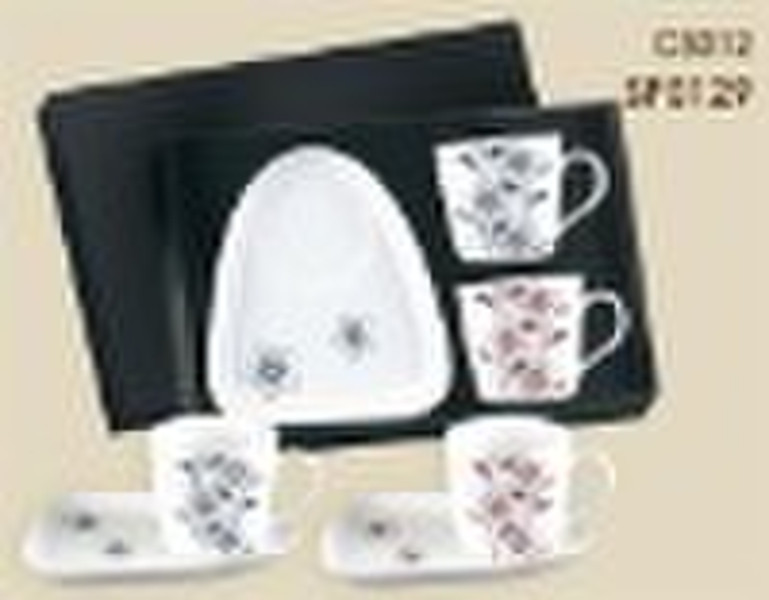 Porcelain espresso coffee set