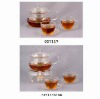 Glass Flower Tea Pot