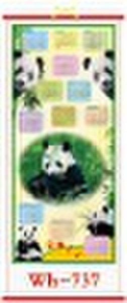 paper calendar /wooden calendar/ cane wallscroll c