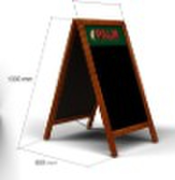 wooden blackboard