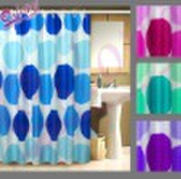 100% Polyester Printed  Shower Curtain(Bathroom Pr