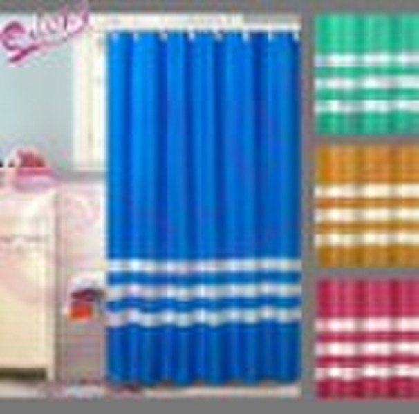 100% Polyester Printed  Shower Curtain(Bathroom Pr