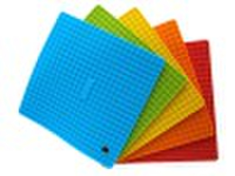 Square shape and colorful Silicone placemat