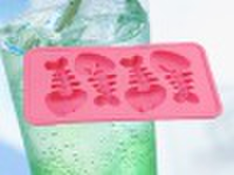 2010 hot selling Fish shape Silicone ice tray