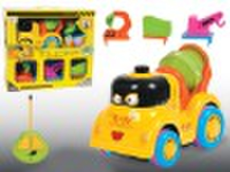 Two way Remote control cartoon mobile machinery sh