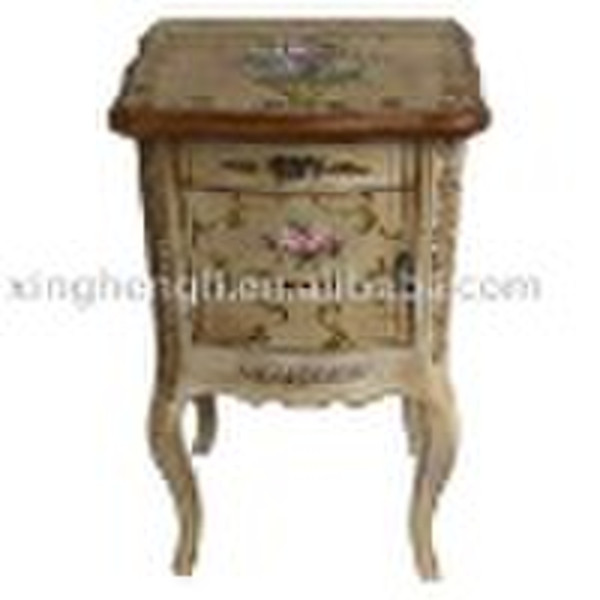 DMT1001W antique wooden nightstand