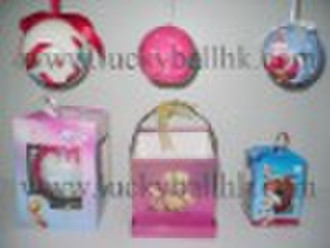 window box,LED ball and music box