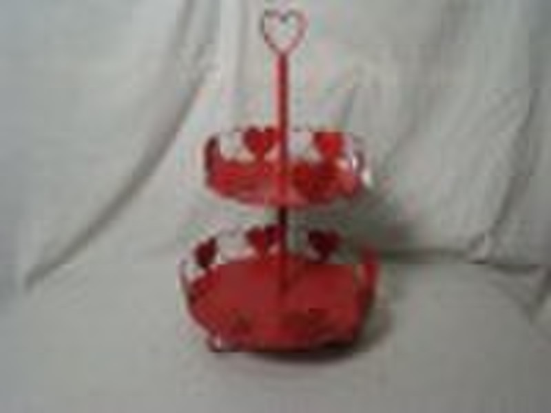 metal heart double plate