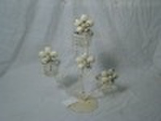 metal candle and card holder