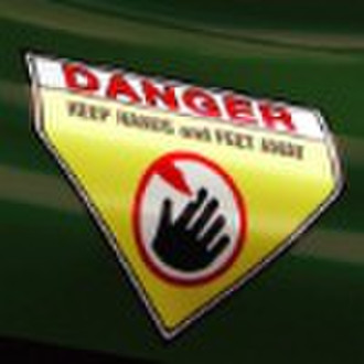 Hazard warning label