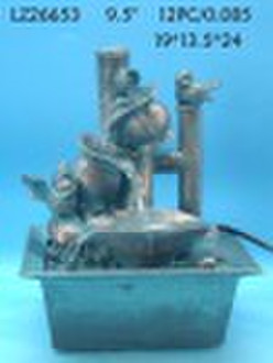 newest imitation copper polyresin fountain for hom