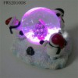 snow globe for christmas gift (with LED light)