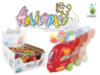 pull line mini helicopter sweet candy toys
