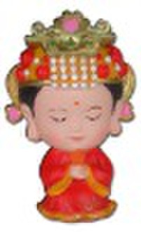 Mazu shape coin bank