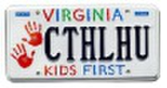 personal license plate