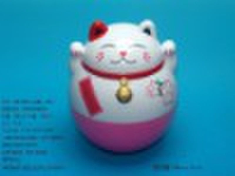 roly-poly lucky cat coin box series