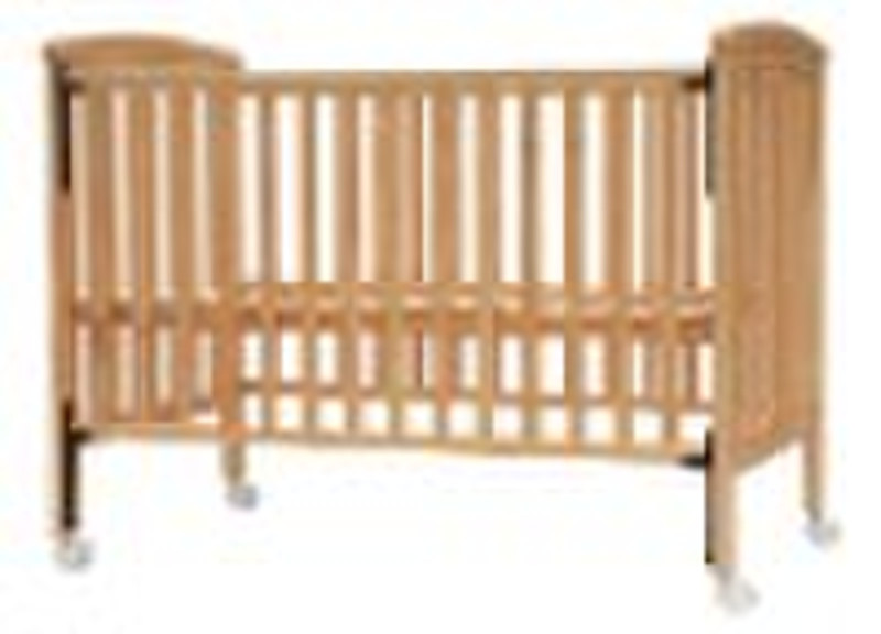 wooden baby bed