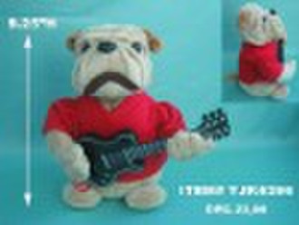 ANIMATED SINGING PUG PLAYING GUITAR