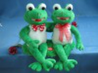 Animated Singing Frogs On Heart