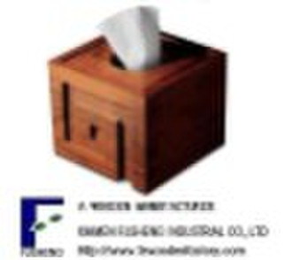wooden tissue box