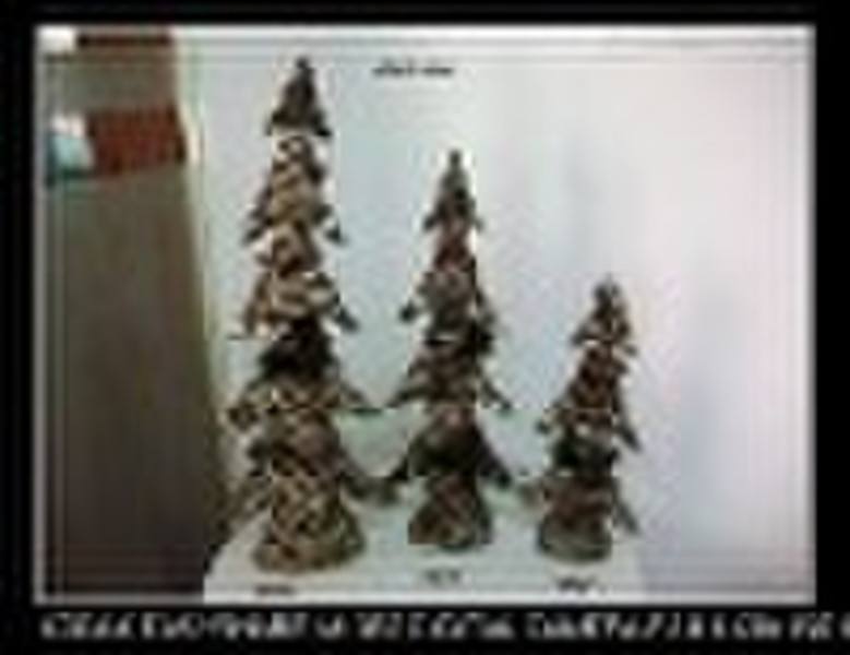 Rattan christmas tree decorations