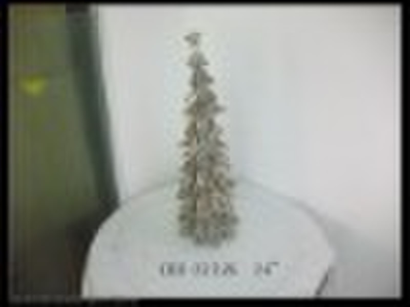 Metal christmas tree for decorations