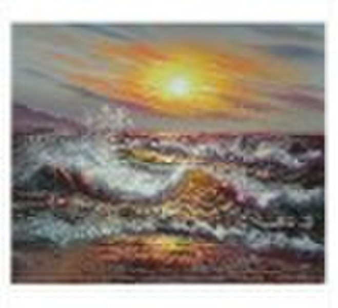 100% hand painted sea landscape oil painting