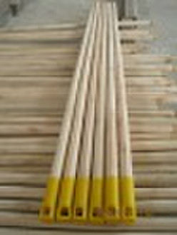 Natural wooden mop handle