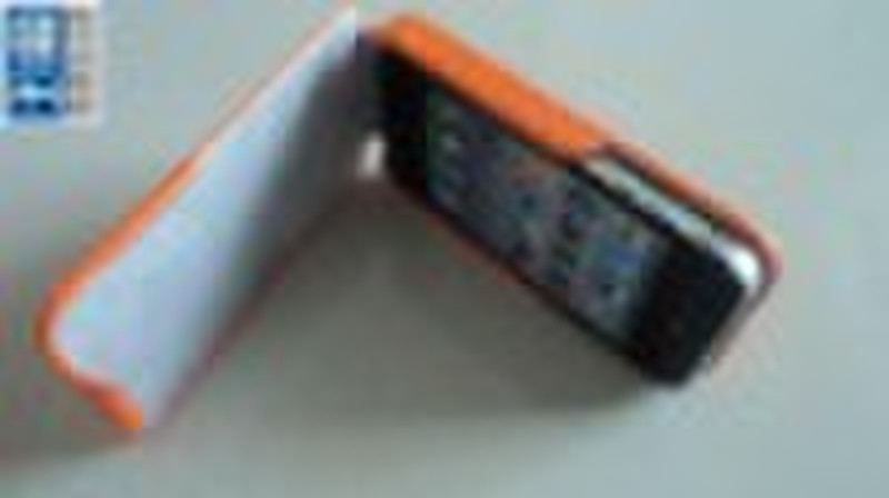 Woven Twill Leather Flip Pouch case for iPhone 4G