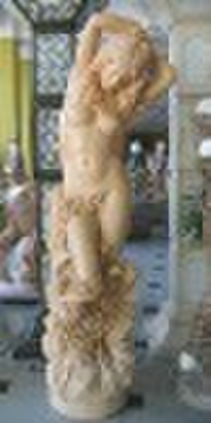 Western Nude Fairy Carving