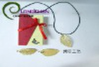 gold-plated skeleton leaves jewelry