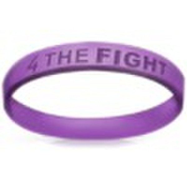 Fashion Debossed Silicone Bracelet