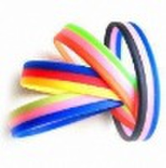 Three-layard Silicone Wristband