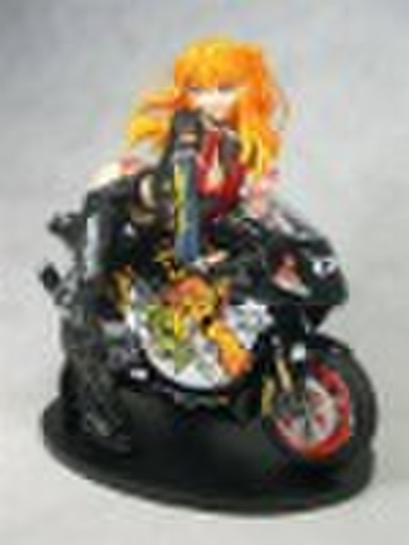 Maßstab 1/6 Asuka mit Motorrad Resin Model