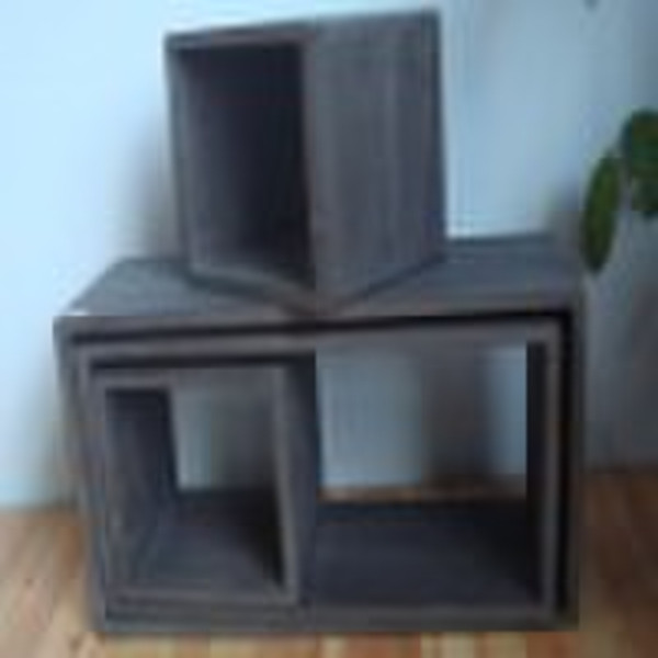 wooden display rack