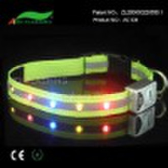 reflective lighted up dog collar