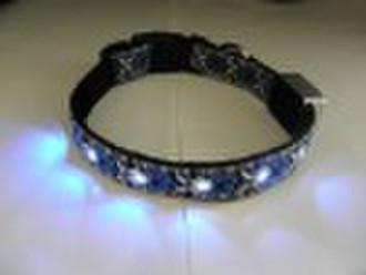 LED Jacquard /nylon dog  Collar