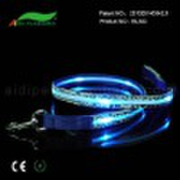 Flashing Dog Collar with cloud-shaped patterns and