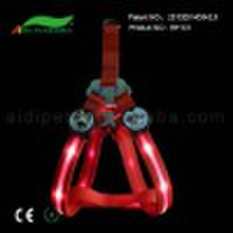 Flashing Dog Collar Harness