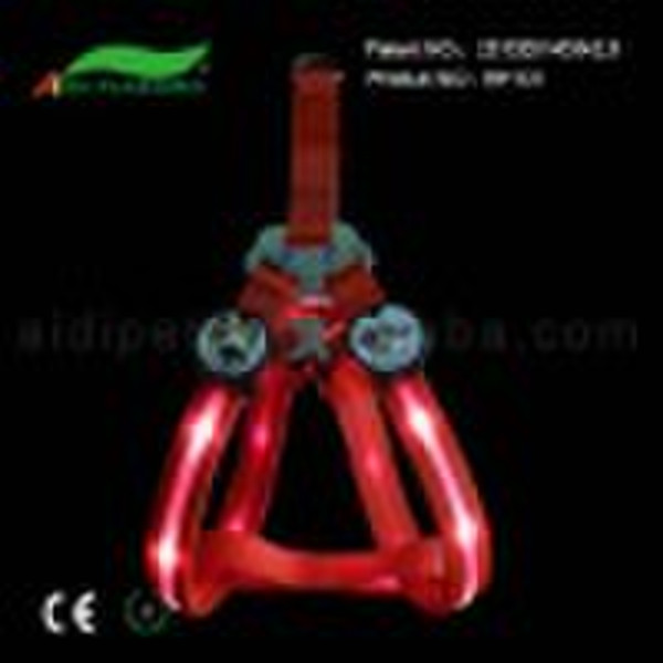 Flashing Dog Collar Harness