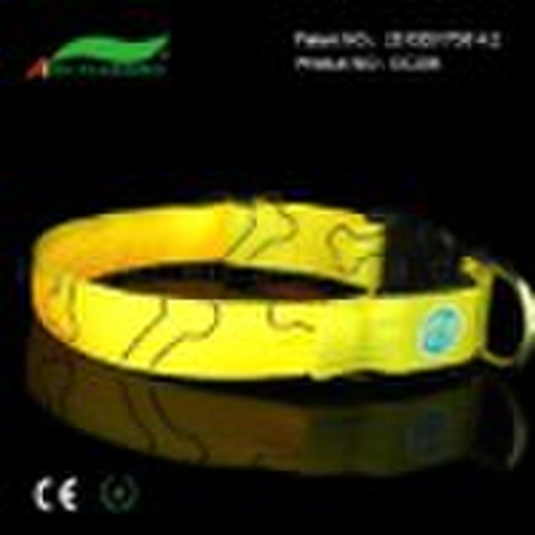 Yellow pattern dog collars