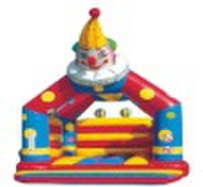 Wonderful inflatable castle--Clown bouncer with gr