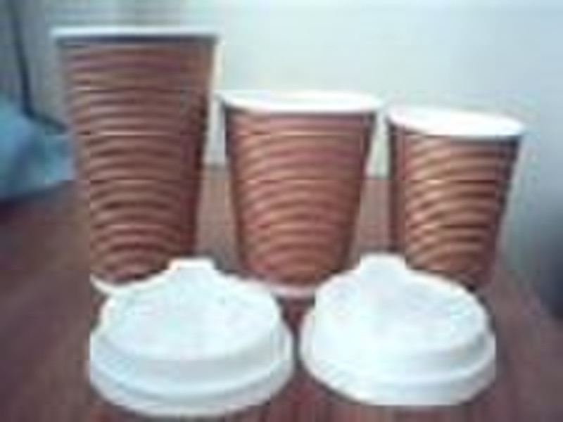 ripple paper cup for hot or cold drinking