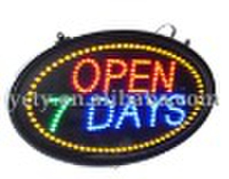 superhellen LED-Zeichen-open 7 Tage