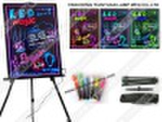 acrylic sparkling  led writing board