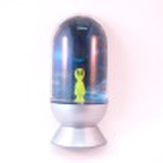 HQ7707 Glow  Alien plastic toy(toy doll,expanding